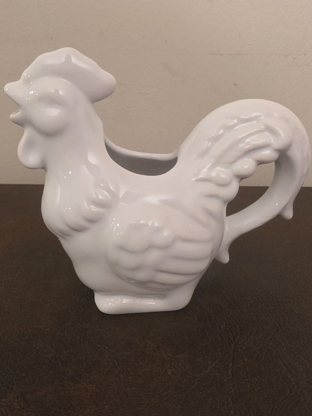 Home Essentials White Rooster Creamer